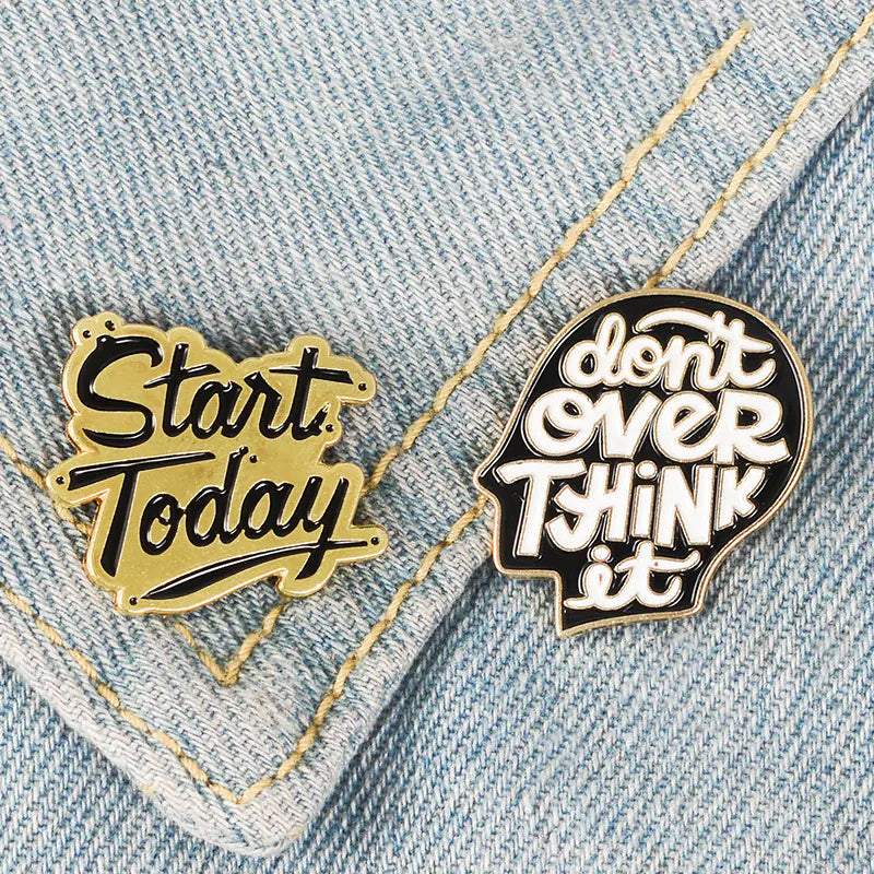 Creative Alloy Pin for Mental Health Awareness