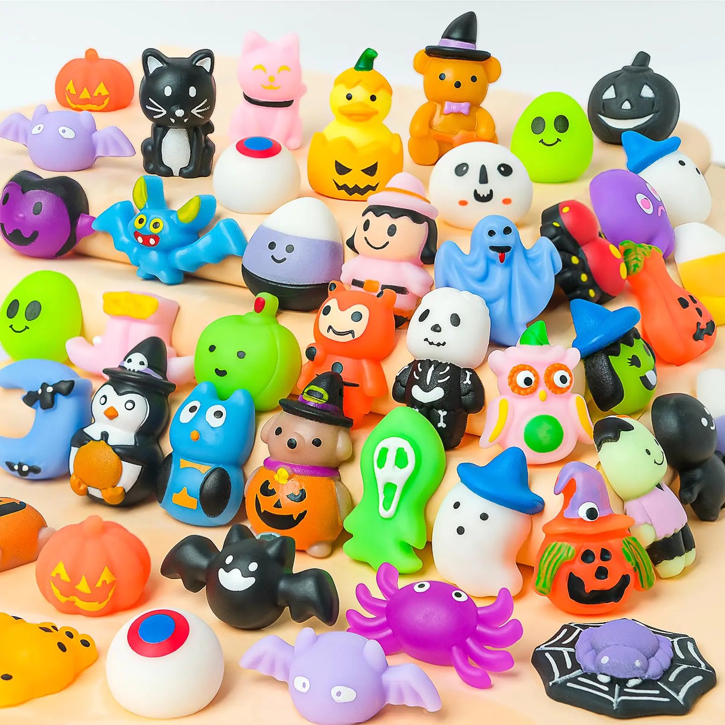 36PCS Halloween themed Squishy Toys for anxiety and stress.
